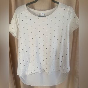 Polka Dot High/Low Top